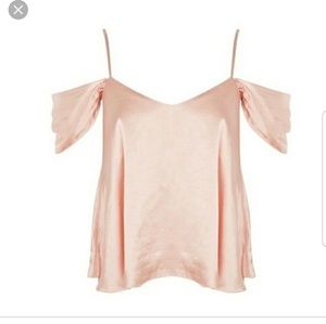 Topshop blush blouse